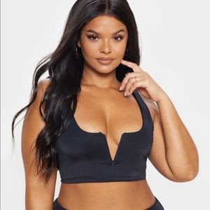 Pretty Little Thing Black Bikini Top